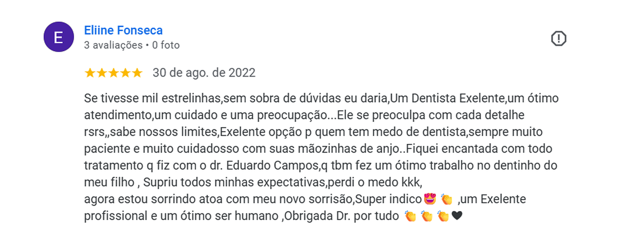 Avaliação de paciente